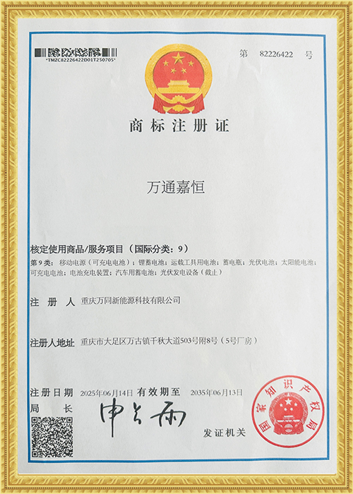 Trademark Registration Certificate